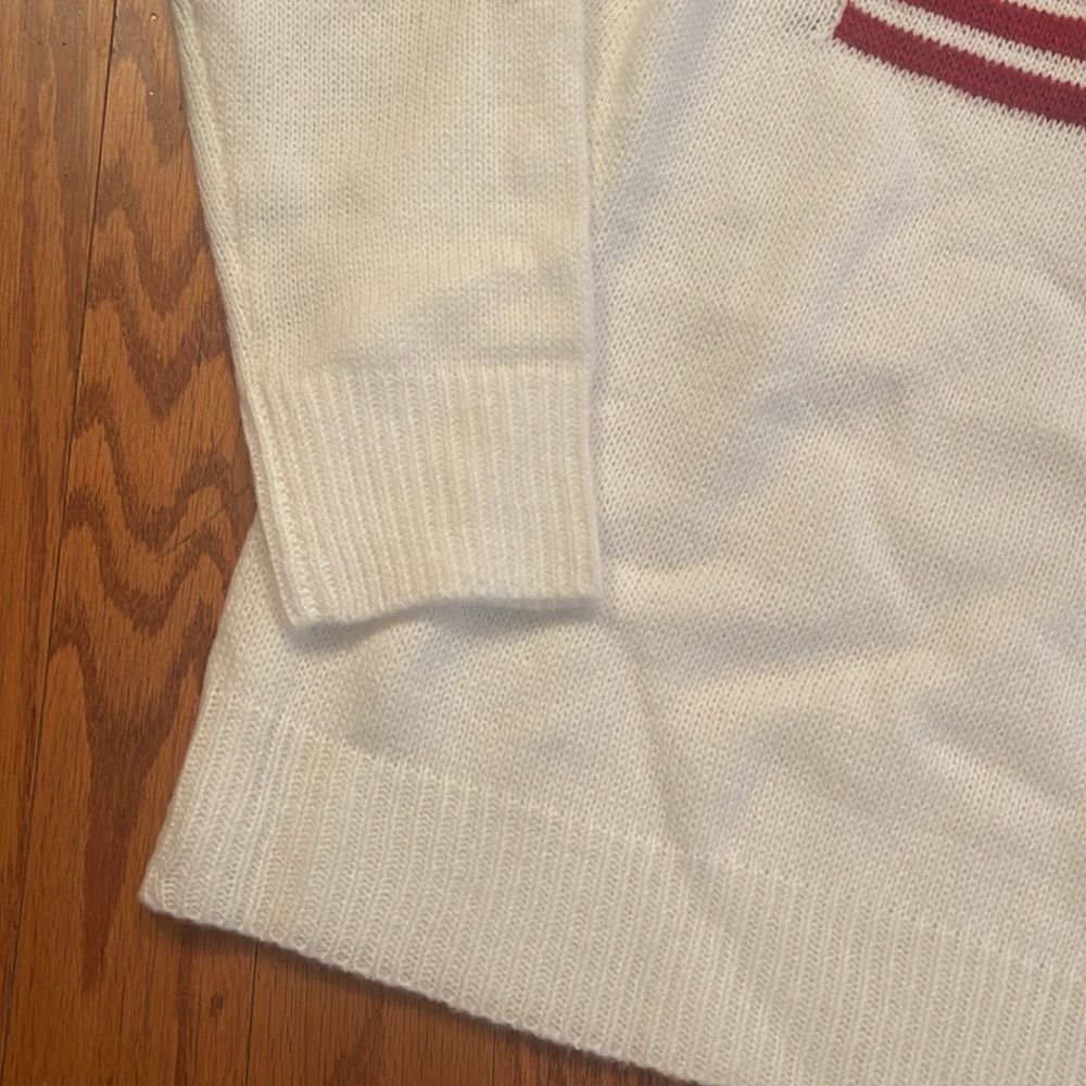 American Flag Sweater USA 250 Anniversary Patriotic Preppy Knit Pullover - Picture 12 of 16